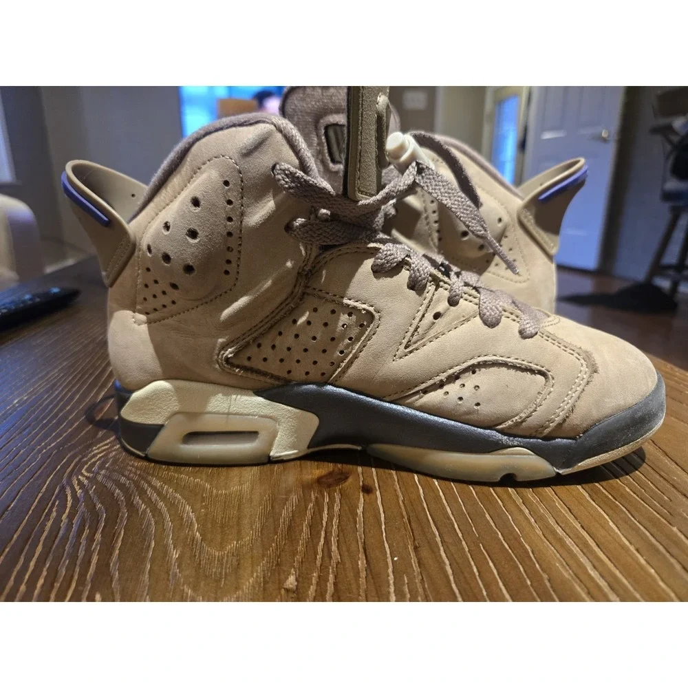 Air Jordan 6 Gore-Tex Brown Kelp FD1643-300 GS 6Y 7.5W Waterproof